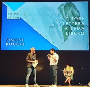 L’EMOZIONANTE LETTERA DI SIMONE ROCCHI VINCE IL FESTIVAL DELLE LETTERE DI BERGAMO