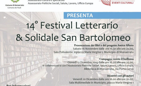 Giorgio Polo sarà uno degli autori presenti al 14° Festival letterario e solidale di San Bartolomeo e presenterà il suo romanzo “Amen”