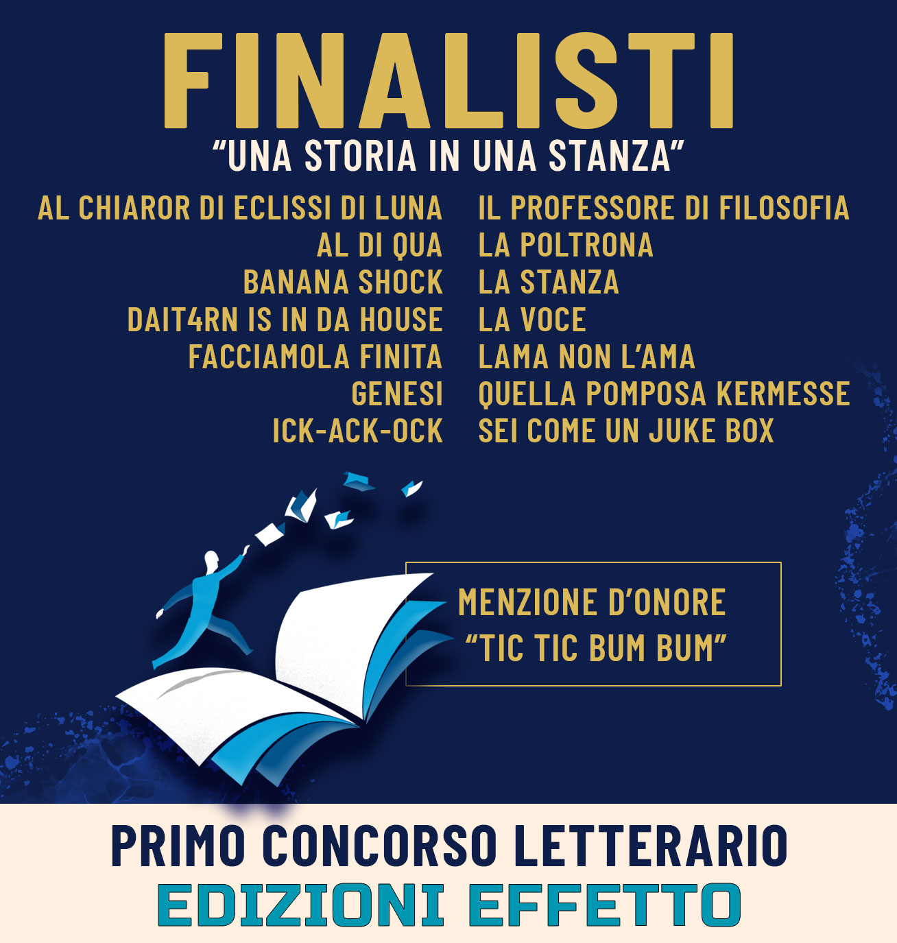 Finalisti Primo Concorso Letterario Edizioni Effetto "Una Storia in una Stanza".